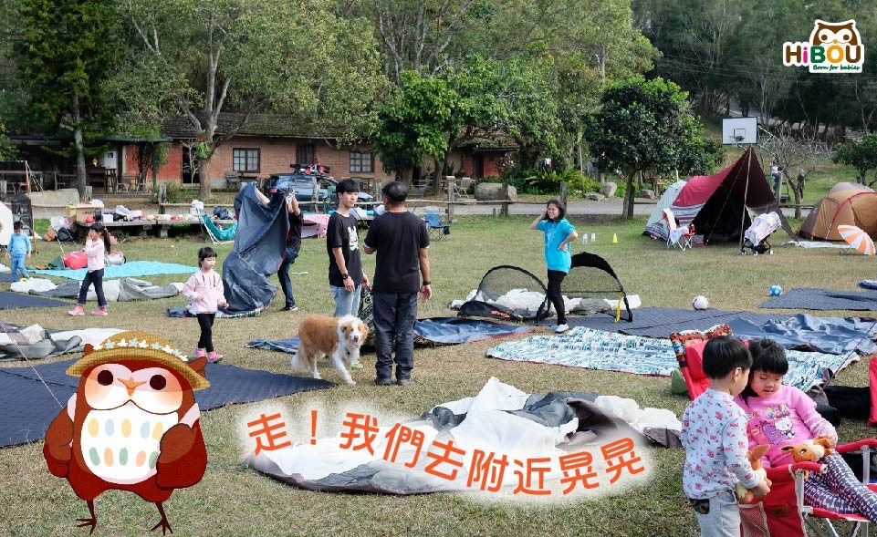 顏氏牧場露營區草地與帳篷